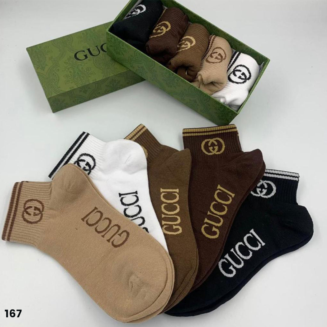 Gucci Ankle Socks - 5 Pairs