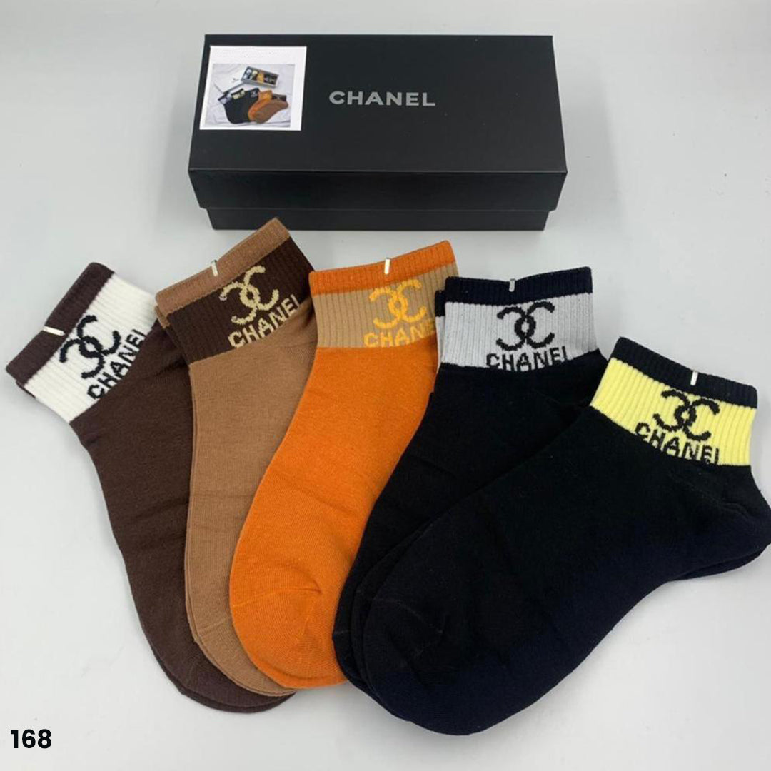 Chanel Ankle Socks - 5 Pairs