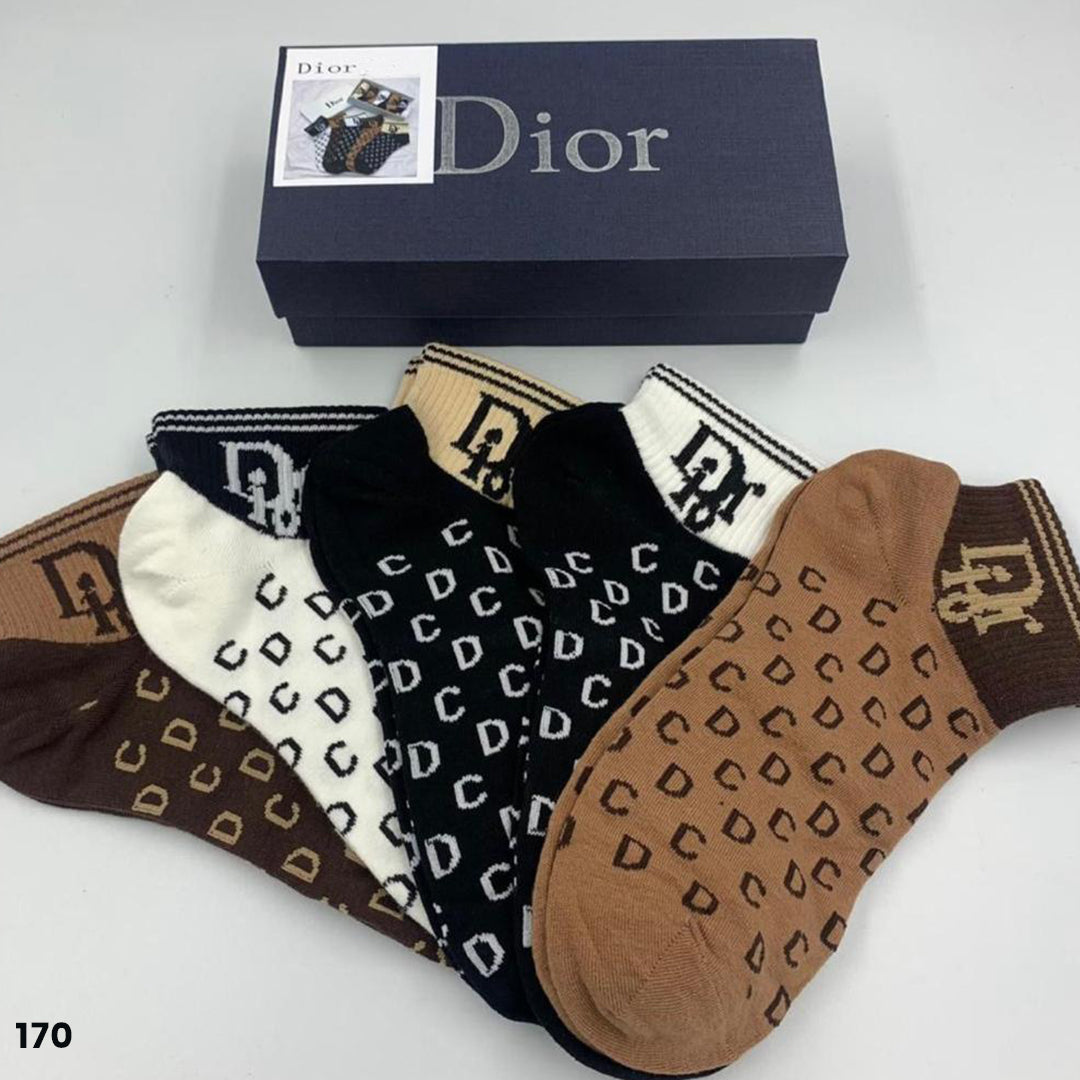 Dior Ankle Socks - 5 Pairs – Denim House GCC