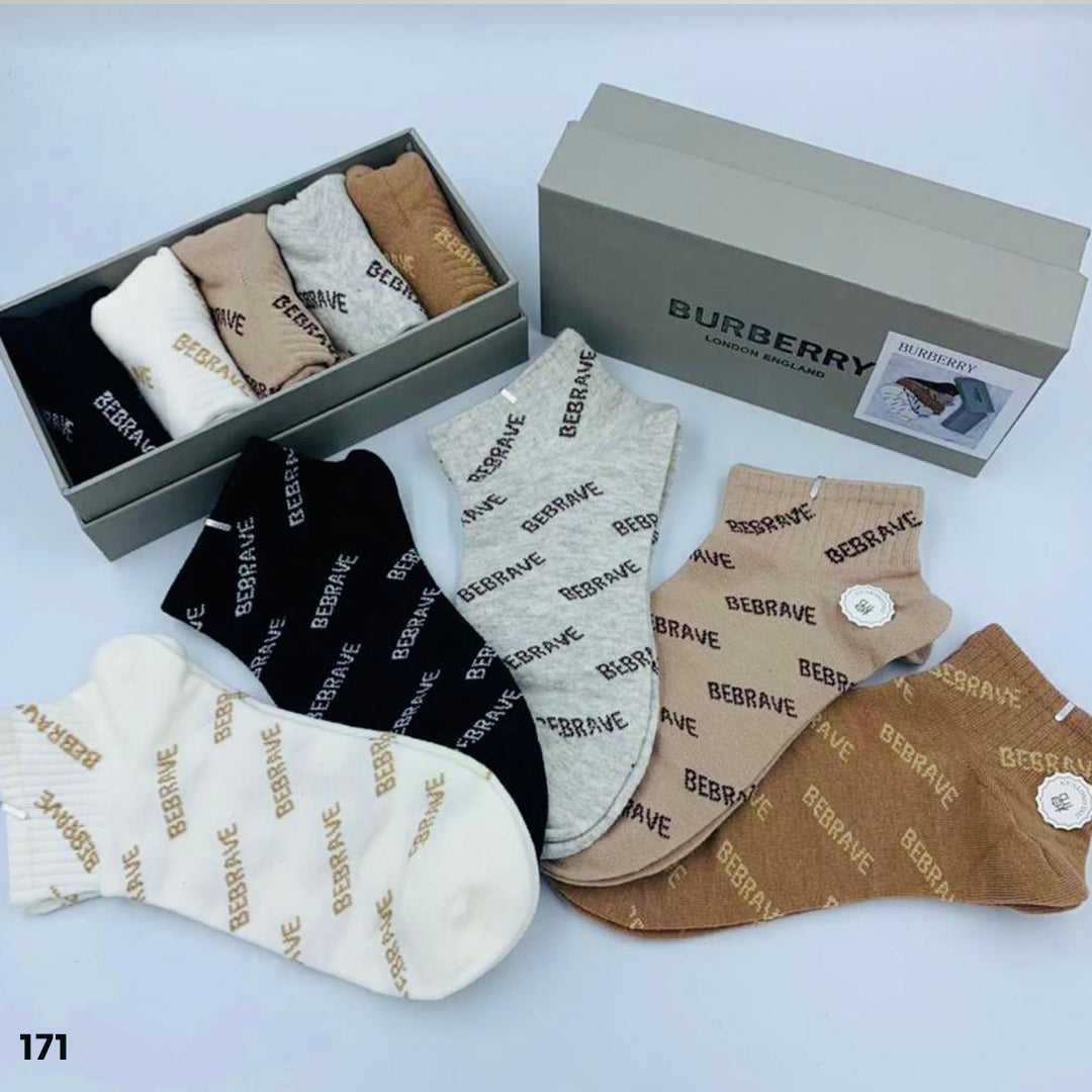 Burberry Ankle Socks - 5 Pairs