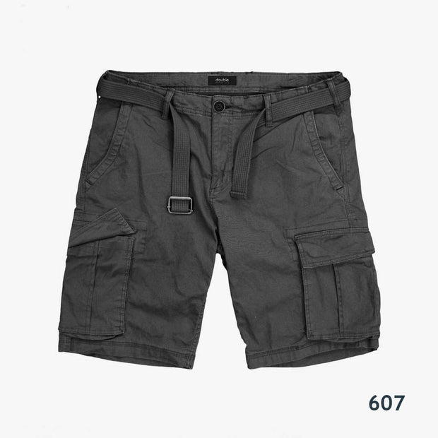 Dark Grey Cargo Shorts -607