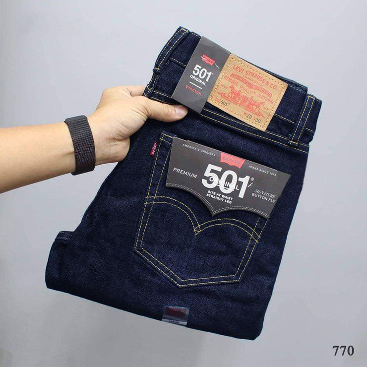 Levi's Ink Blue Jeans - 770