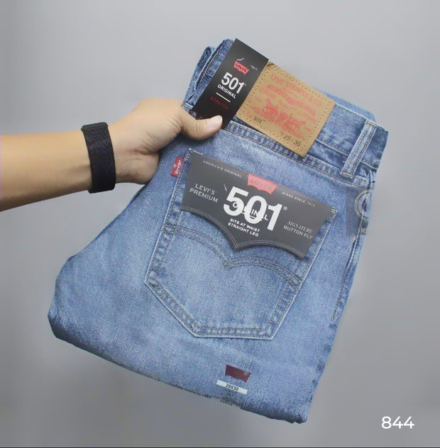 Levi's Light Blue Jeans - Slim Taper Fit / 844