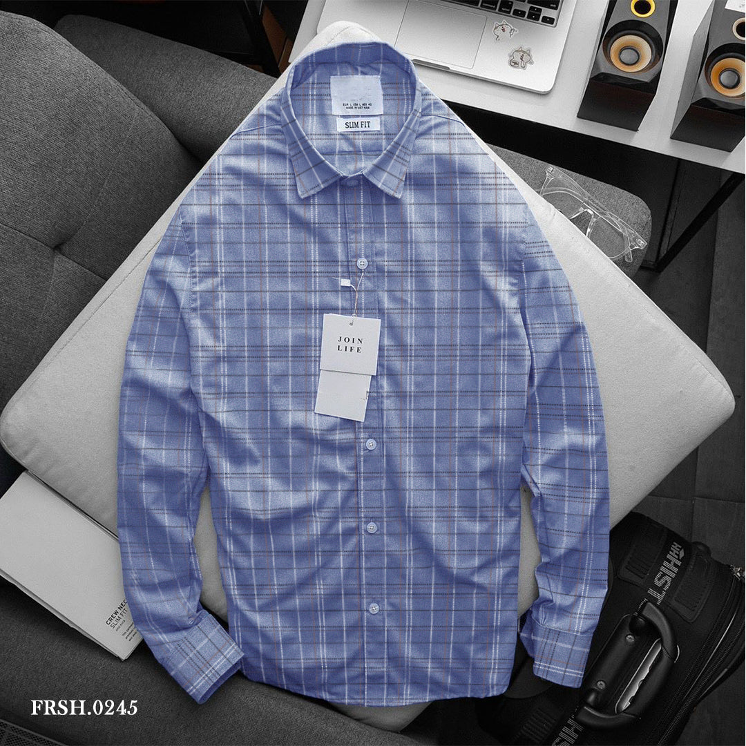 Absorbed Mighty Check - Atlantic Blue FRSH.0245