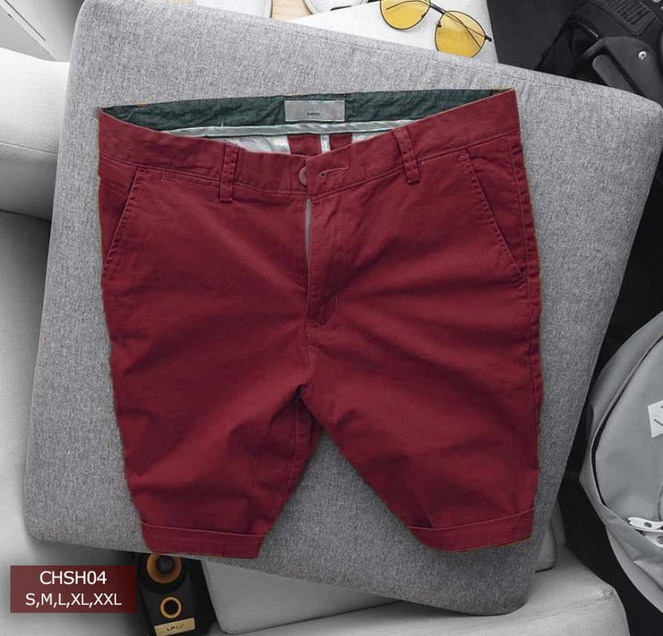Maroon chino shorts Maroon chino shorts