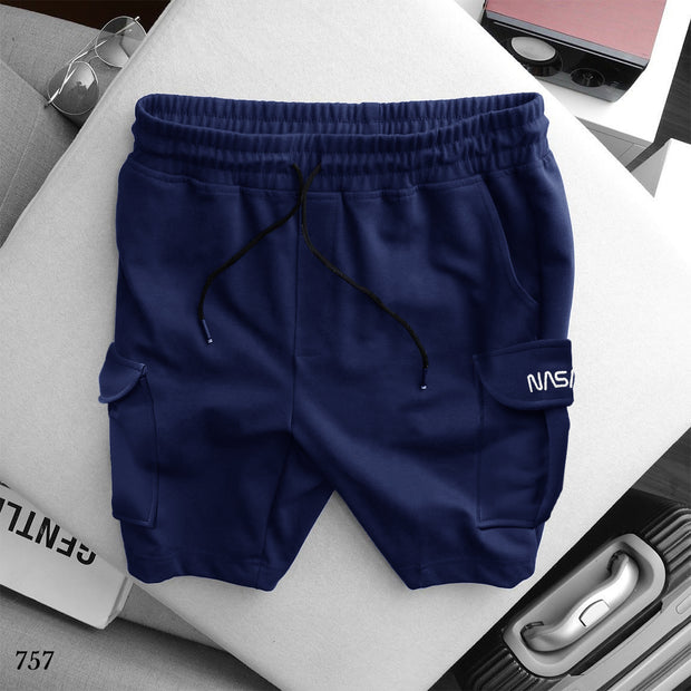 Oversize Cargo Shorts - Navy Blue 757