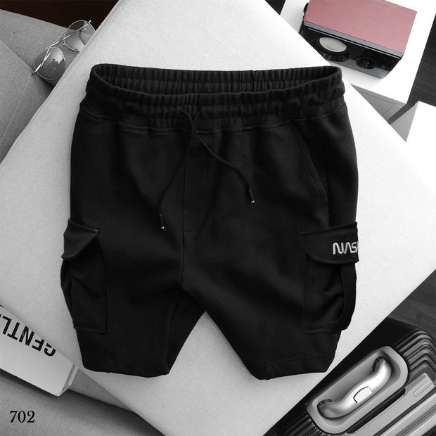 Oversize Cargo Shorts - Black 702